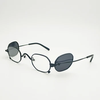 Senhoras & Moda masculina Pequeno Poligonais Óculos de sol Retro Armação de Metal Personalidade Hip Hop Pequena Armação de Óculos de Adultos Glasse