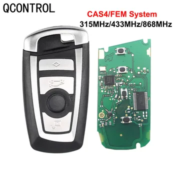 QCONTROL Carro Remoto Inteligente-Chave para a BMW 1 3 5 7 Série CAS4 FEM Sistema de Auto Vehichle de Alarme Sem Fob 315 433 868MHz