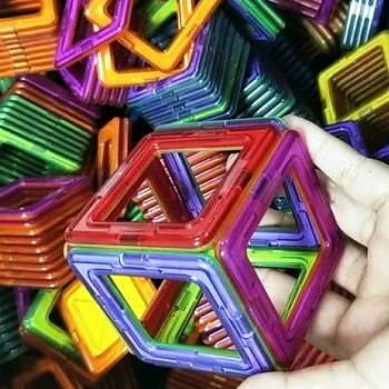 Tamanho Grande Magnético Designer De Construção Definir O Modelo De Construção De Brinquedo De Plástico Magnético Blocos De Brinquedos Educativos Para Crianças Presentes