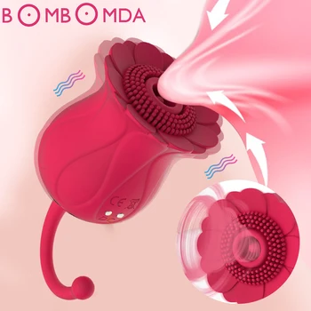 Flor do Vibrador na Vagina Chupando a Vibração Íntima Bom Mamilo Ventosa Oral, Lambendo o Clitóris Estimulação Poderosa Brinquedos Sexuais para Wom