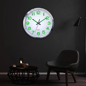 Luminoso do Relógio de Parede 12Inch Digital Número Brilham no Escuro Relógios Office Quarto