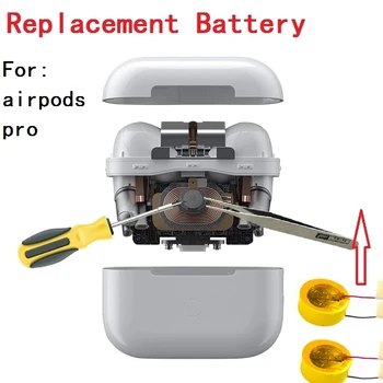 Carregamento sem fio Bateria para Airpods Substituição Pro 60mAH LIR1154 Bateria para o Ar Vagens Pro Bateria de Substituição