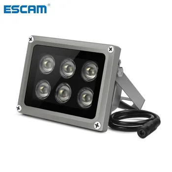 ESCAM Matriz iluminador de infravermelho lâmpada 6pcs Matriz de Led IR Exterior IP65 à prova de água Visão Noturna para a Câmera do CCTV 90-60-45degree