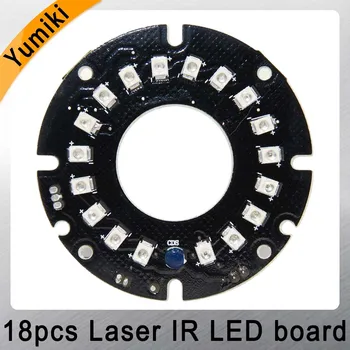 Yumiki Infravermelho 18pcs Laser IR placa de LED para a MTV de Segurança da Lente de Câmera de visão noturna (Diâmetro: 52mm)