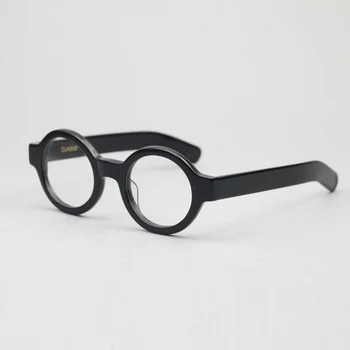 Zerosun Rodada Óculos De Leitura Óculos De Armação Homens Mulheres Vintage, Óculos De Prescrição Acetato Masculino Preto Lennon Falso Nerd