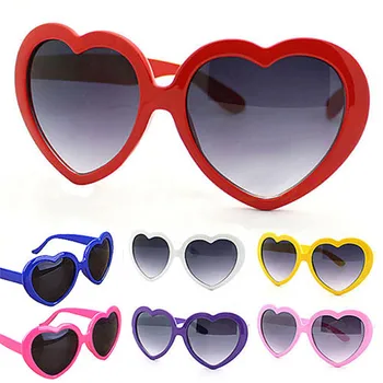 Senhoras Coração em Forma de Óculos de sol de metal Mulheres Marca o Designer de Moda sem aro AMOR Oceano Clara Lentes de óculos, Oculos UV400