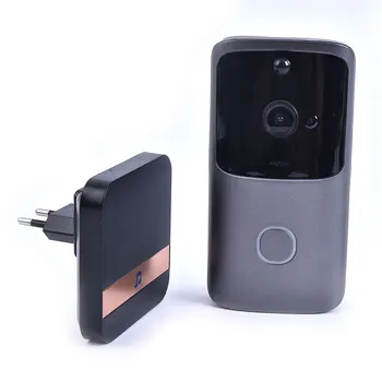 Sem fio wi-Fi de Vídeo Campainha Inteligente Intercomunicador de Porta de Segurança 720P Câmera Bell