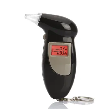 Digital Verificador Do Álcool Da Respiração Com Alerta Sonoro De Condução Segura, Com A Chave Da Cadeia De Resposta Rápida Álcool Detector De Bafômetro